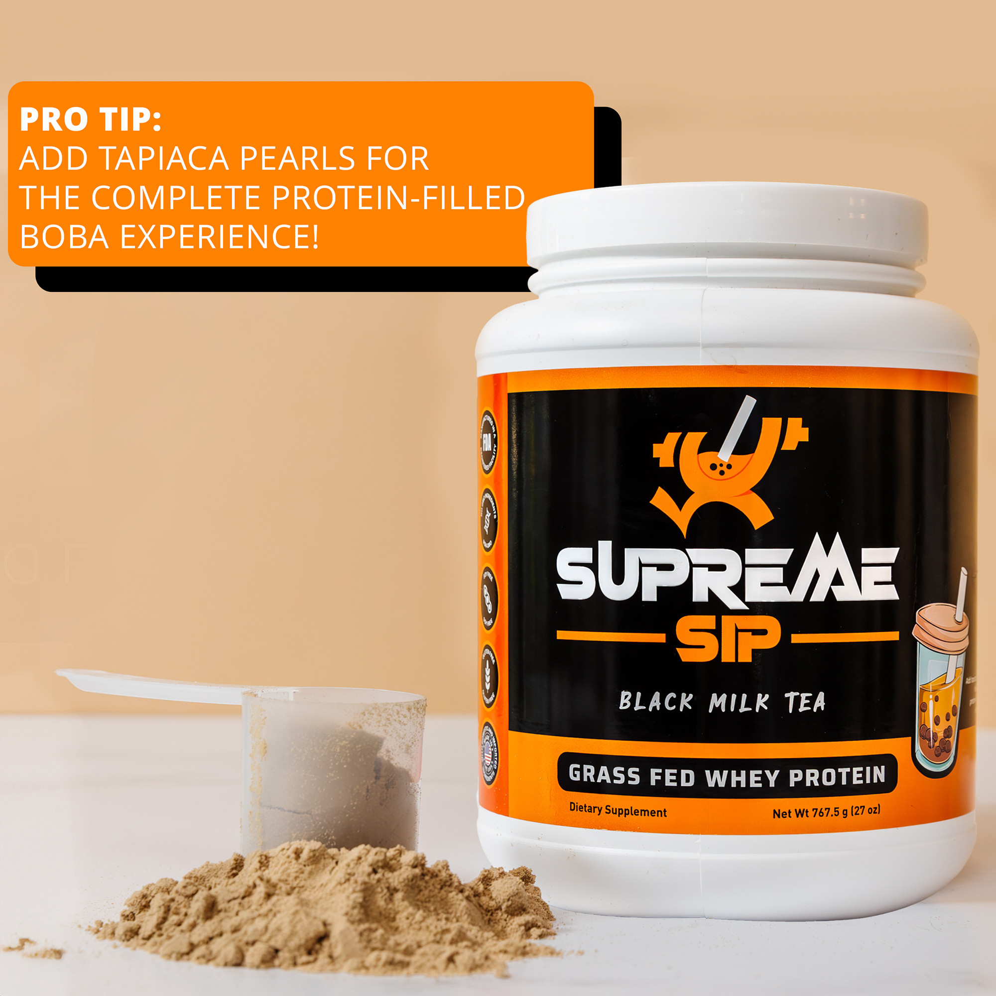 boba tea protein, supreme sip